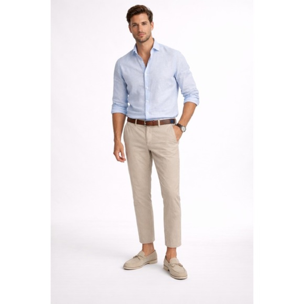 Jacob Cohen Academy Lion Comfort Chinos‎ Mens 32 Tan Textured Trouser
